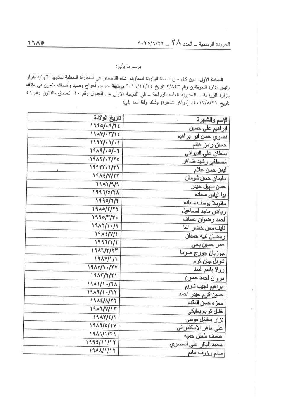 Page 2 of the text as published in the Official Gazette